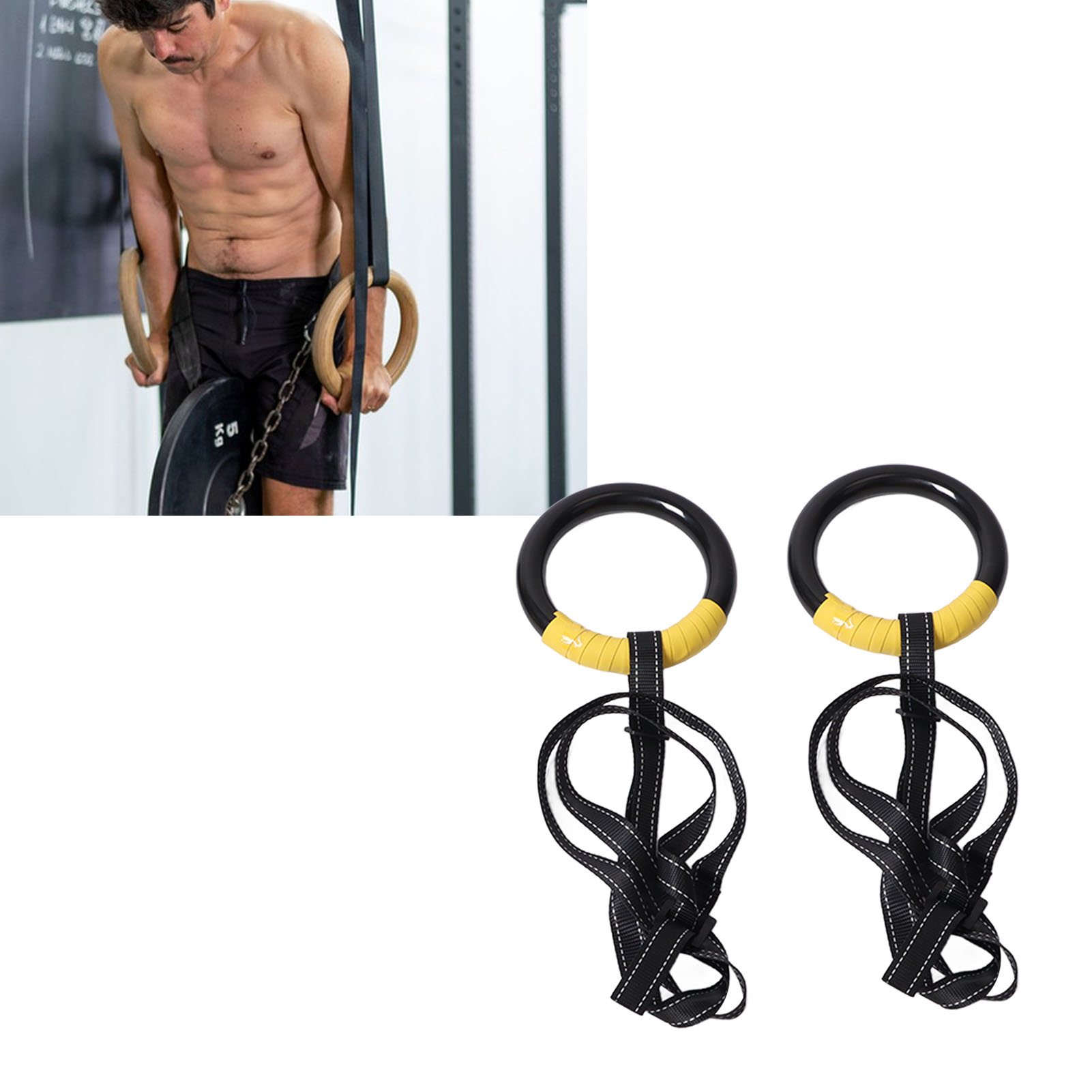 Vòng tập luyện Polyester Vòng tập thể dục dây đeo điều chỉnh được tải nặng cho thể hình