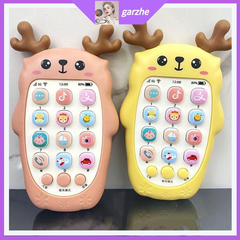 GARZHE24272 Với Teether Đồ chơi điện thoại cho bé Trọng lượng nhẹ Đa chức năng Đồ chơi ngủ Hài Hước Giáo Dục Sớm Quà Tặng trẻ em
