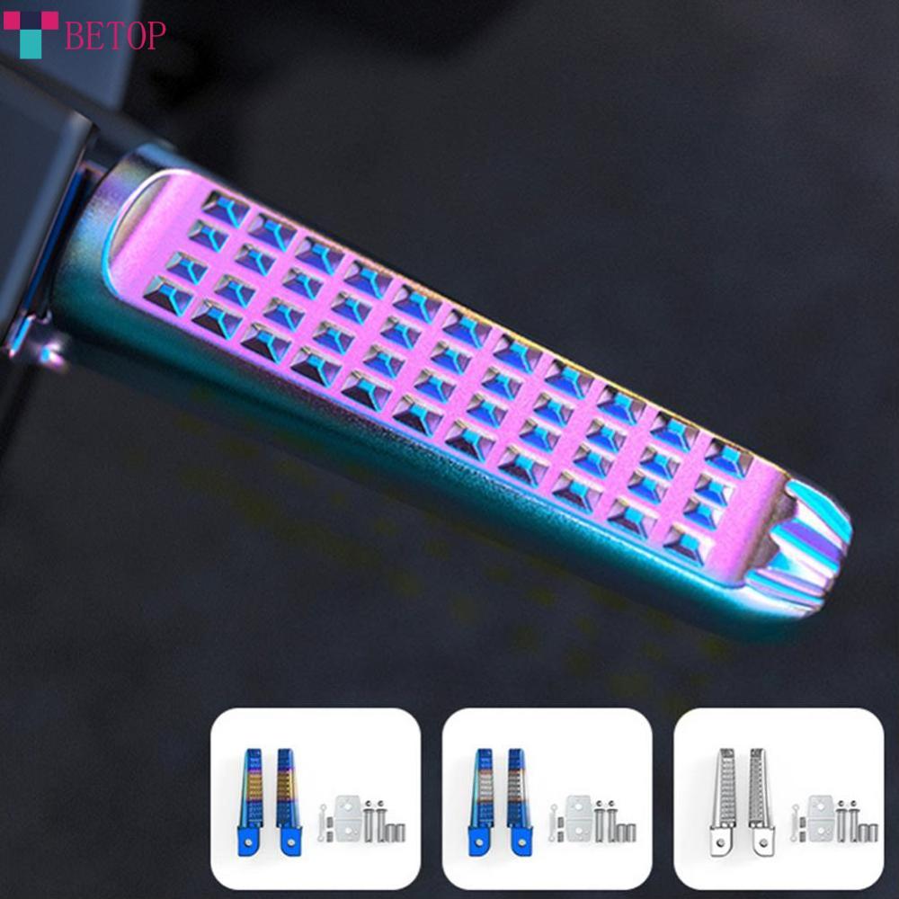 Teabelle   2 chiếc chân sau xe máy chỗ gác chân bàn đạp nhôm phía sau cho phụ kiện Honda 150 cb190r