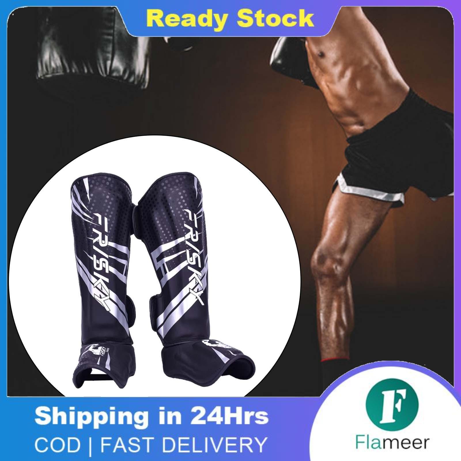 Flameer Kickboxing Shin Guards Adults Leg Foot Guards for Sports Boxing