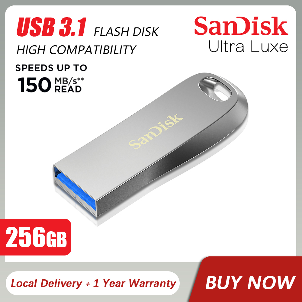 Memoria USB Sandisk Ultra Luxe 512GB 3.1 Flash Drive 150Mb/s -  SDCZ74-512G-G46
