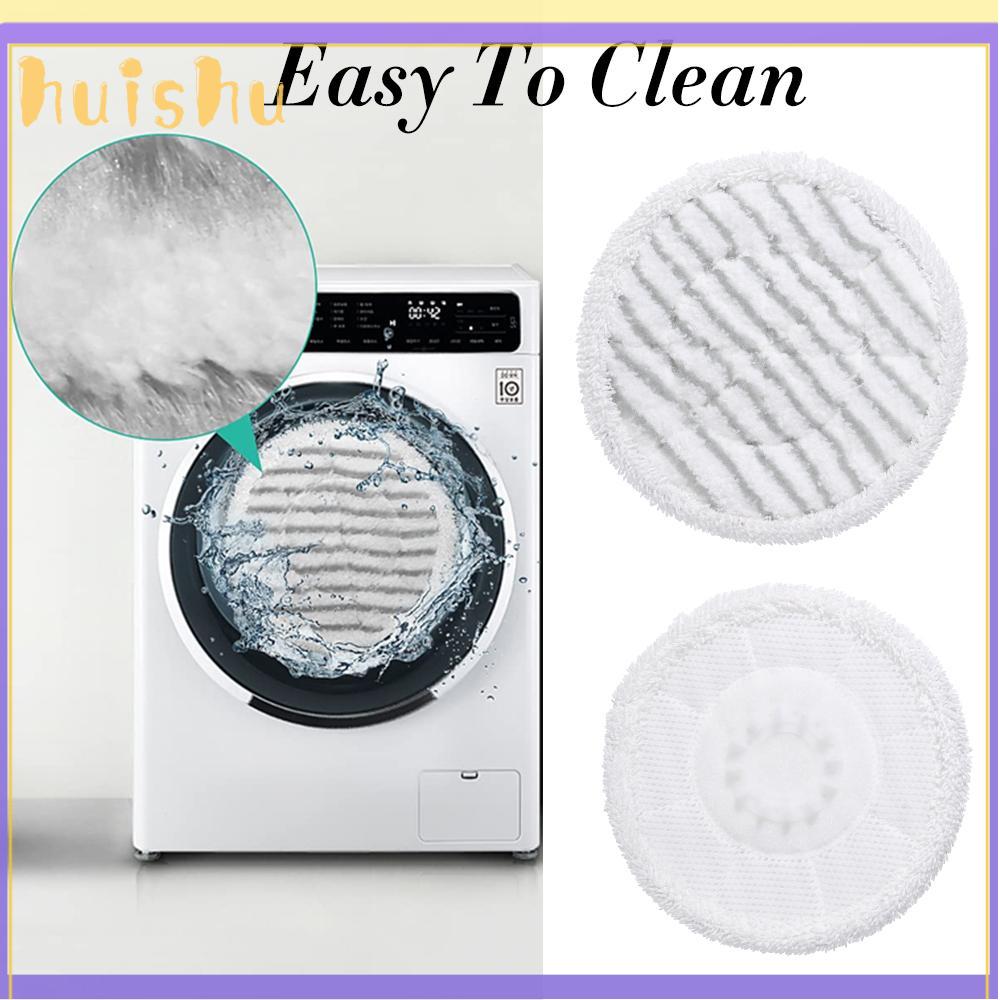 HUISHU Dụng cụ lau sàn Sàn cứng Cuộn dây lại Spin Mop Dễ dàng làm sạch Thay thế Chà rửa tất cả trong một Miếng lau bằng hơi nước Đầu lau