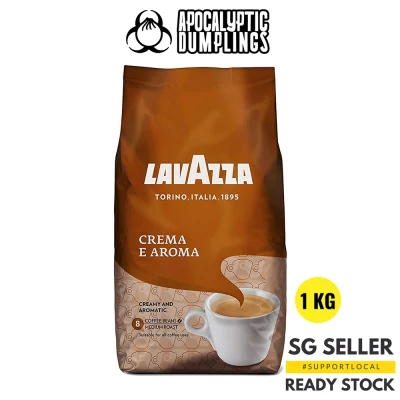 Lavazza Crema E Aroma (Brown) Espresso Medium Roast Whole Beans (1KG)