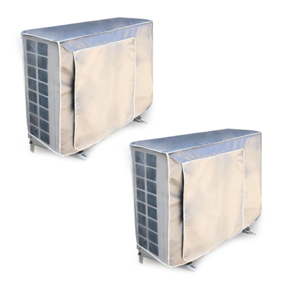 2X Outdoor Air Conditioning Cover Air Conditioner Waterproof Cleaning Cover Washing Anti-Dust Anti-Snow Cleaning Cover