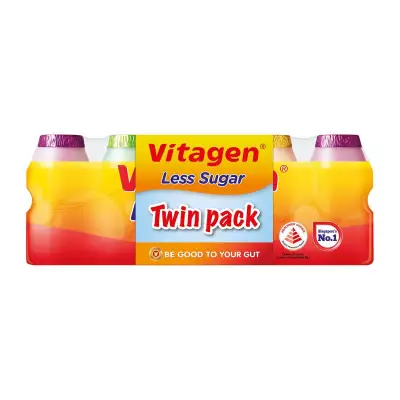 Vitagen Less Sugar Cultured Milk Banded Twin Pack (Assorted)