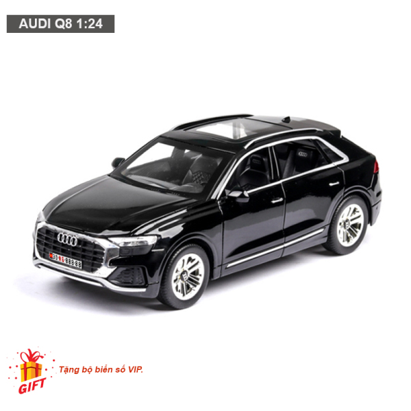 Mô hình xe ô tô Audi Q8 1:24 [TẶNG BIỂN VIP]