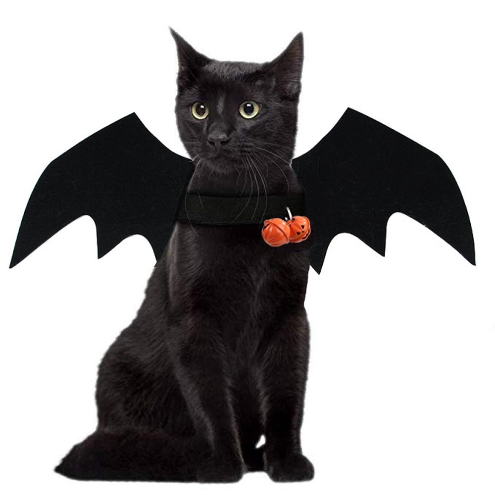 《Yogurt hairpin》✟♤ Halloween Cat Clothes Bat Wings Dog Costume Bowknot Collar Cosplay Necklace Scarf Summer Sun Hat Pet Cowboy Hats
