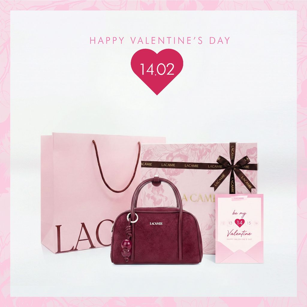 Set quà tặng túi xách "VALENTINE" La Camie món quà trọn vẹn dành tặng phái đẹp COMBO TX5A0809