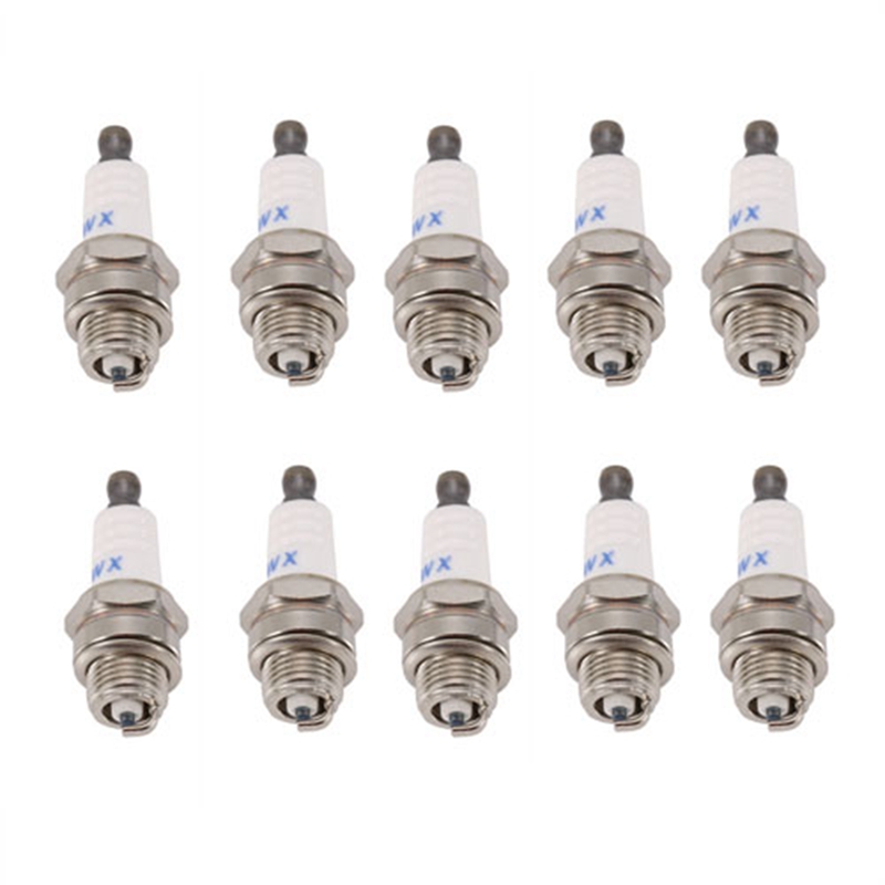 10pcs mini lawn mower spark-plug l7tc br2lm for stratton motors 55mmx22mm