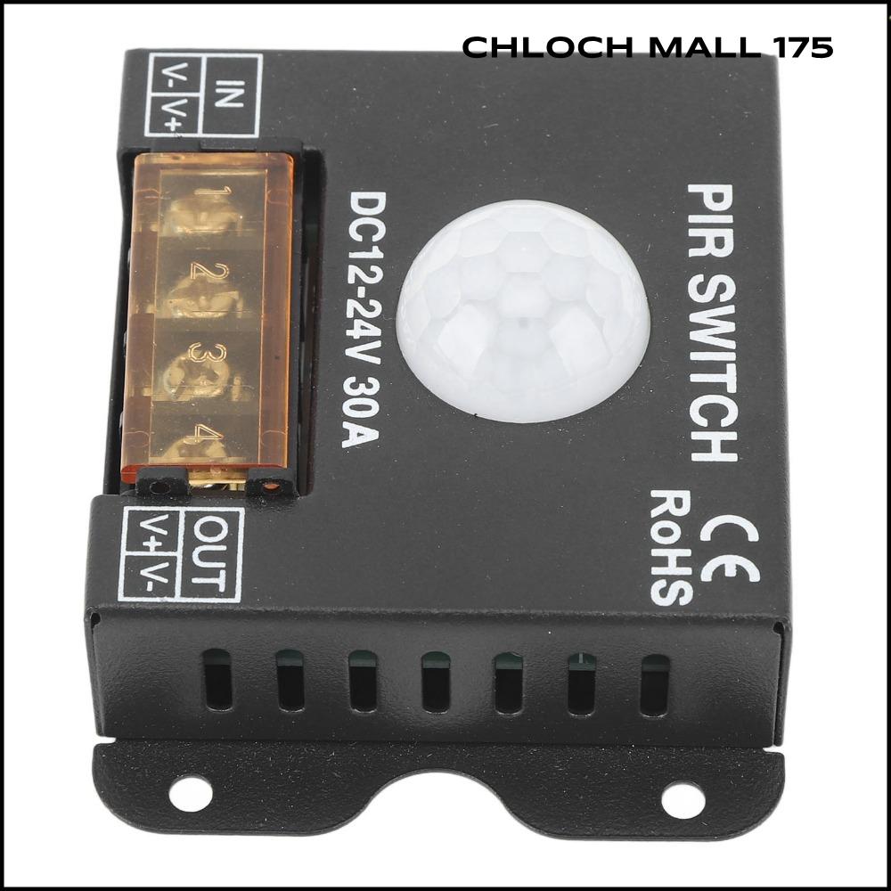 CHLOCH 175 30A สวิตช์เซ็นเซอร์ตรวจจับการเคลื่อนไหว ดีซี12-24โวลต์ ตัวควบคุมเซ็นเซอร์ PIR ทนทาน สวิตช์เซ็นเซอร์อินฟราเรด การใช้งานกลางแจ้ง ราคา 432 บาท*ส่งฟรี