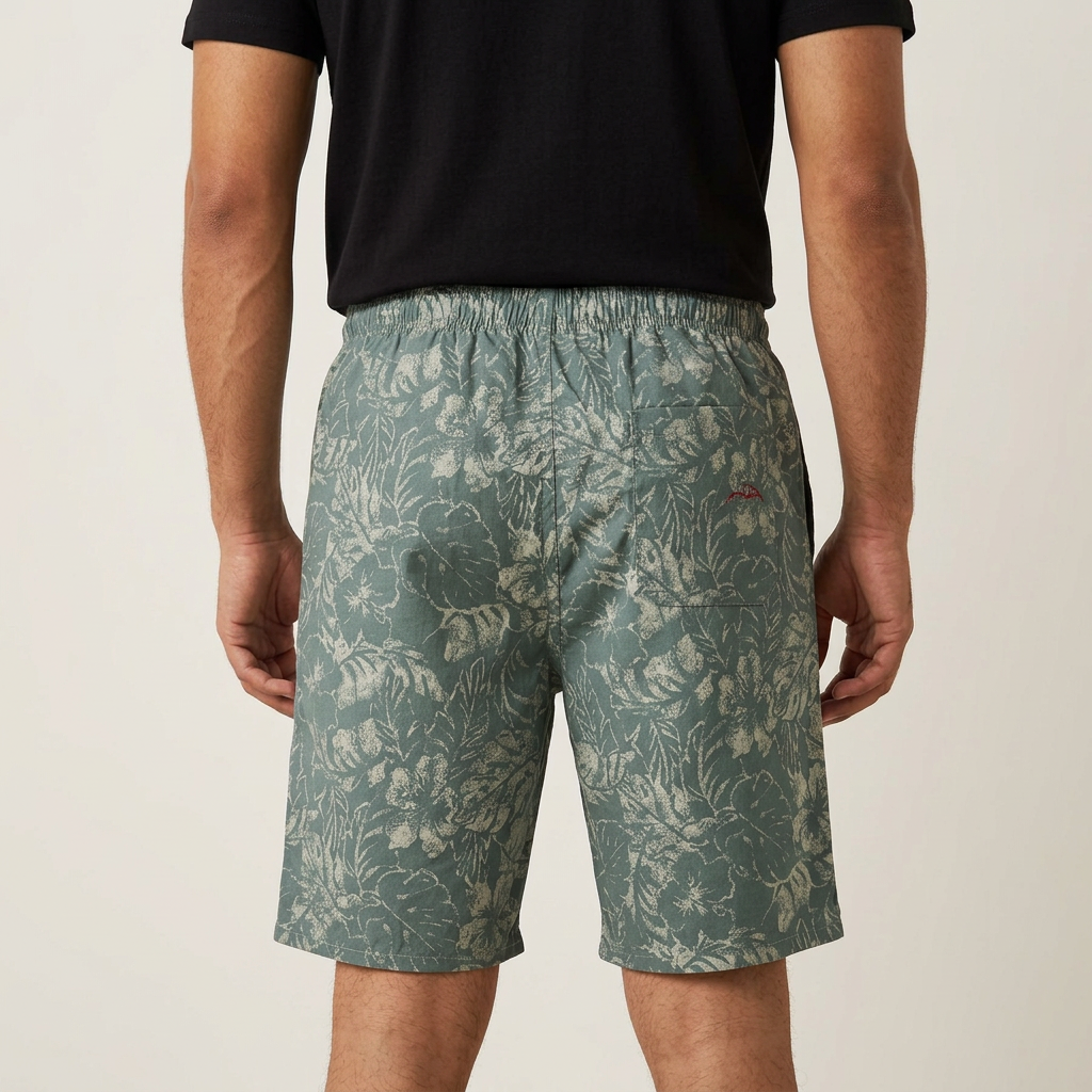 HashBack Chino Shorts for Men - Printed Design - Premium Quality Shorts for Boys