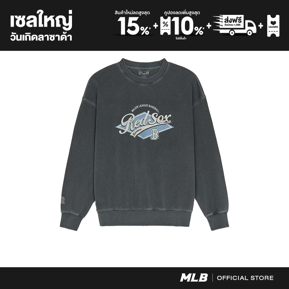 MLB Sweatshirts Unisex Varsity Vintage Washing Graphic Sweatshirt 3AMTV0751 43CGD Dark Charcoal Grey ราคา 3,990 บาท*ส่งฟรี
