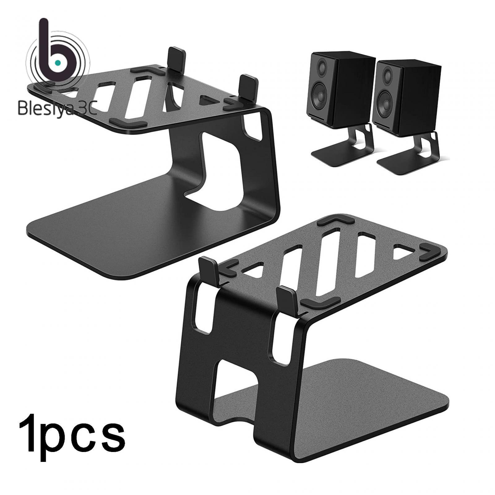 Blesiya Speaker Desktop Stand Home Vibration Accessory Free Standing Office Easily to Install Audio Stand Speaker Table Mount Bracket