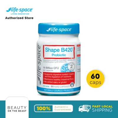 [Authorized Store] Life Space Shape B420 Probiotic 60 Capsules [BeautyBeast.SG]