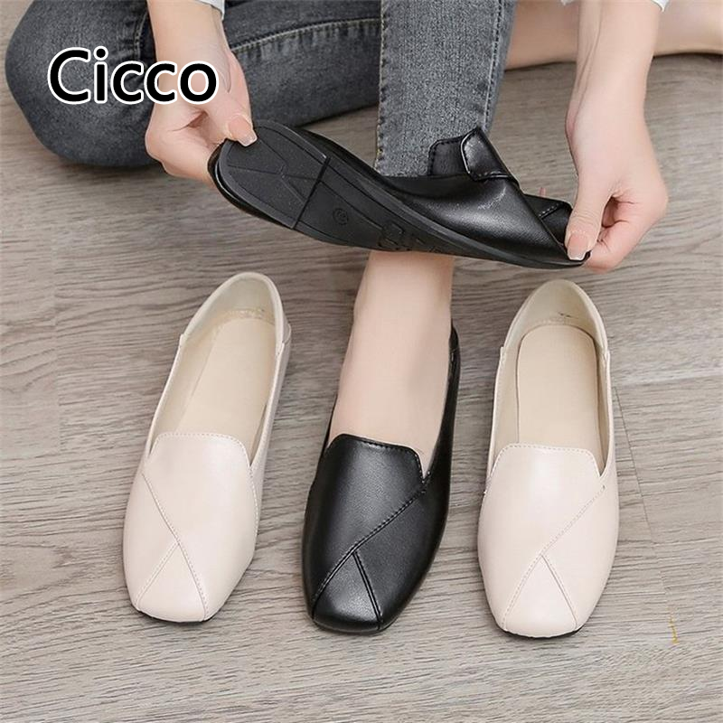 Cicco Giày lười đế bằng thanh lịch cho phụ nữ, mùa xuân hợp thời trang Giày lười với vừa vặn thoải mái