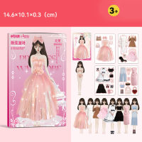 JACIRCLE Magnetic Dress Up Doll Kids Paper Doll Magnetic Stickers Princess Quiet Book Soft Magnetic Travel Toy Fine Motor Skills Educational Gift