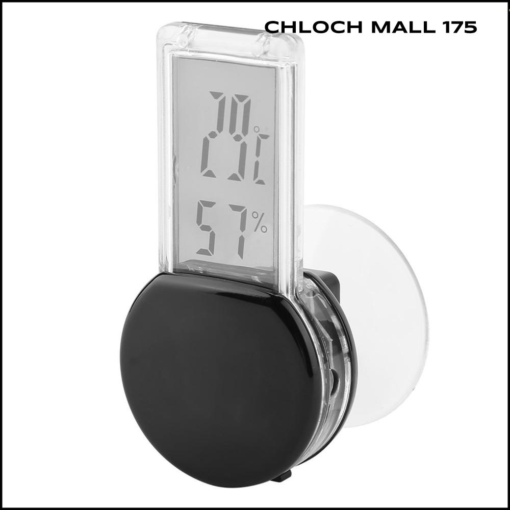 CHLOCH 175 จอแสดงผล LCD เครื่องวัดความชื้นและอุณหภูมิ ป้องกันน้ำ ดิจิทัล เครื่องวัดความชื้นแบบดิจิตอล ทนทาน ถ้วยดูด ที่วัดอุณหภูมิ กล่องเลี้ยงสัตว์เลี้ยง ราคา 406 บาท*ส่งฟรี