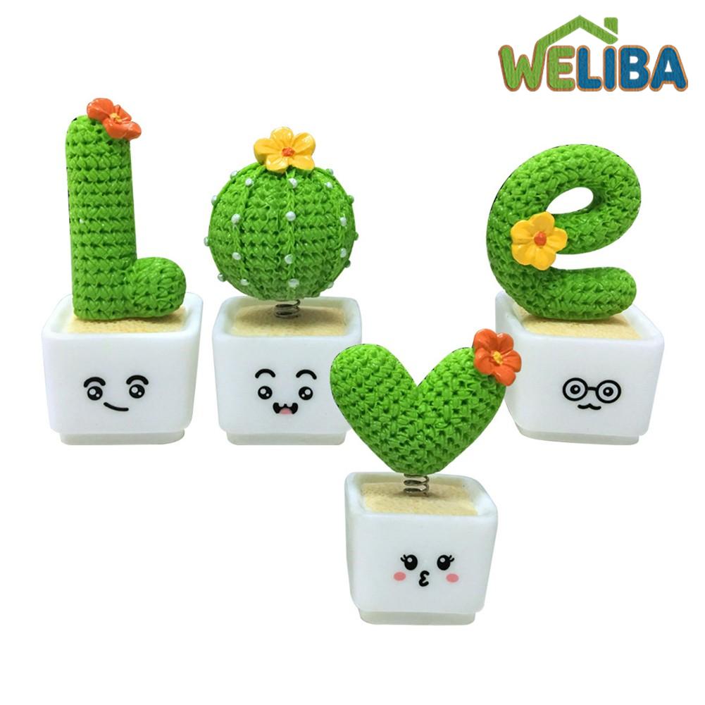 Charming Expressions in 4PCS Resin Plant Car Decorations for Your Space ราคา 169 บาท*ส่งฟรี