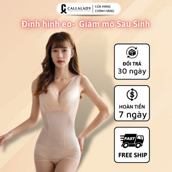 Áo gen định hình toàn thân Callalady nịt bụng eo giảm mỡ sau sinh đồ lót gen bụng định hình giảm mỡ cao cấp