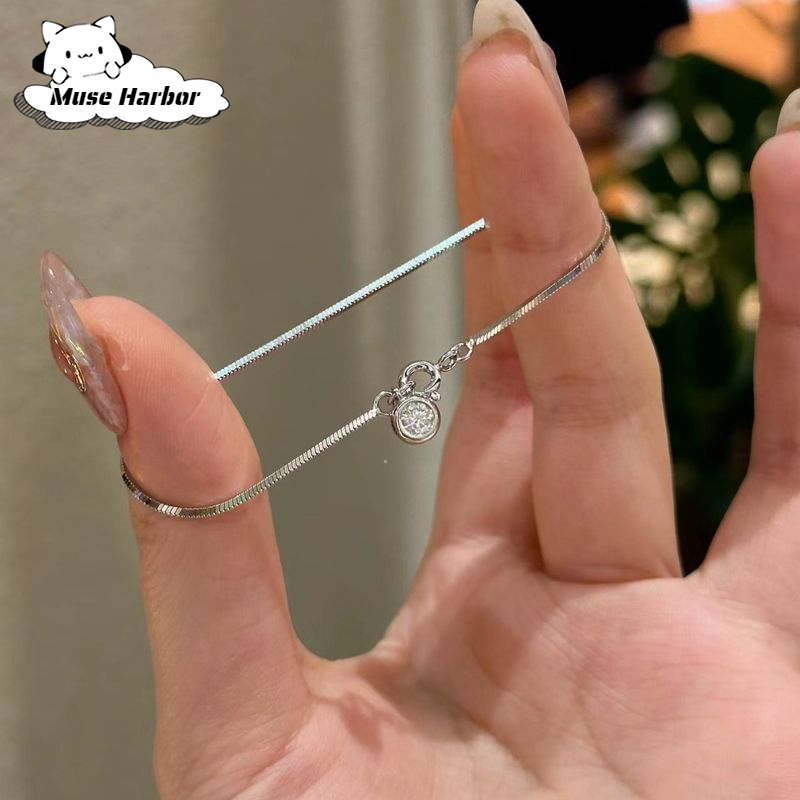 Muse Harbor สร้อยข้อมือแบบเชนงูสำหรับผู้หญิง ดีไซน์หวานและประณีต เหมาะเป็นของขวัญที่สวยงาม ราคา 28 บาท*ส่งฟรี