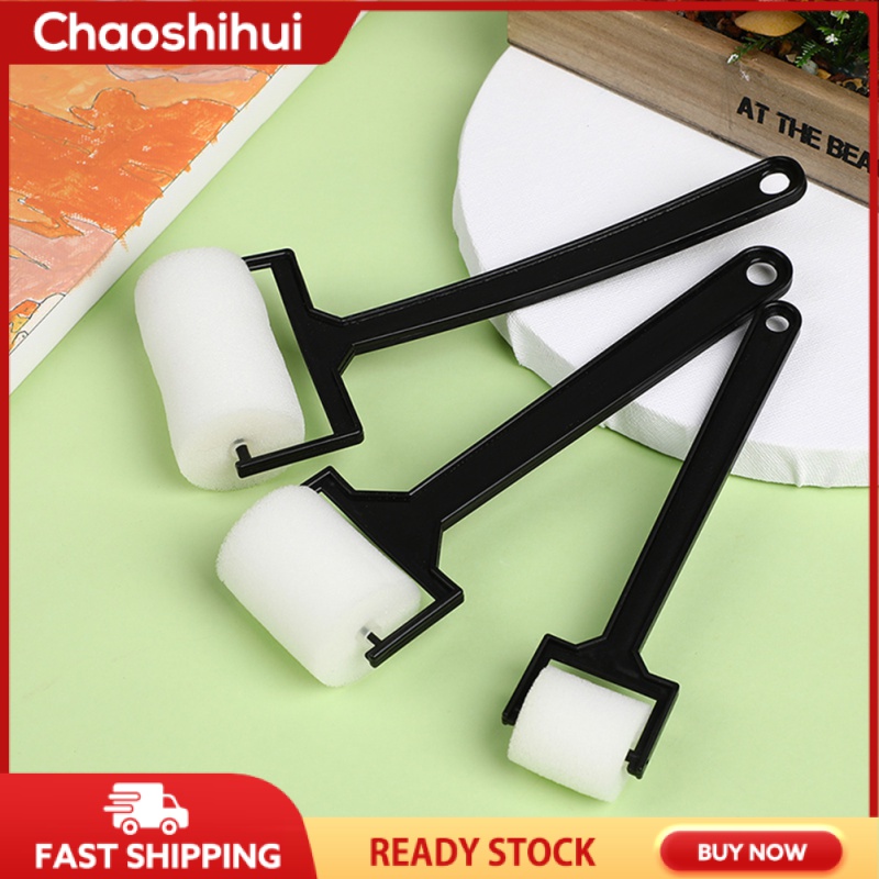 Chaoshihui 9pcs vẽ chải con lăn bọt biển trẻ em sơn nhỏ công cụ vẽ tranh trẻ em