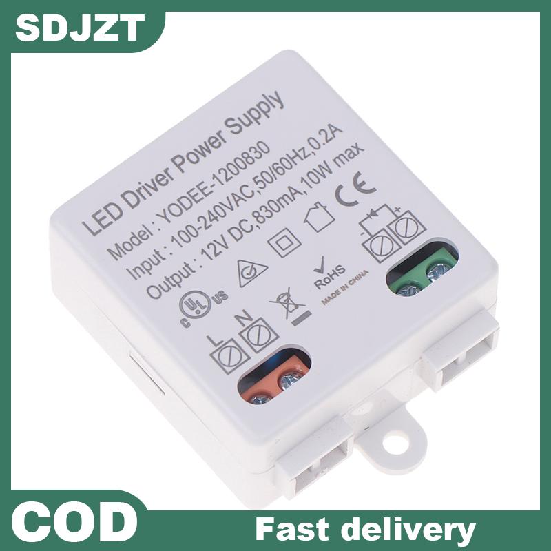 💖[HOT SALE]🎈🎈SDJZT แหล่งจ่ายไฟไดรเวอร์สำหรับ12 V ไฟ LED ลายทาง DC12V 10W ราคา 104 บาท*ส่งฟรี