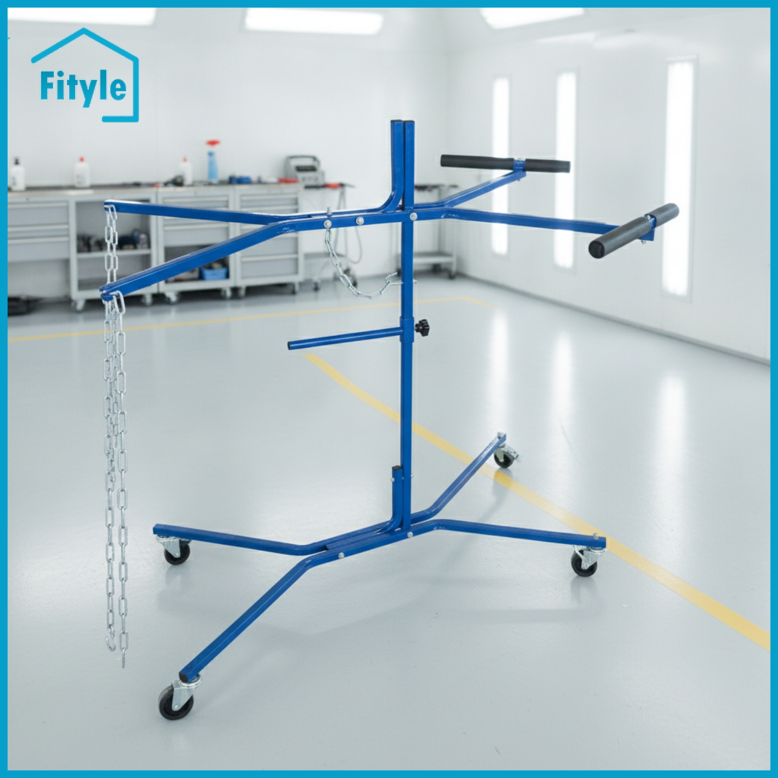 Fityle Adjustable Bumper Stand with Wheels Sturdy Bumper Repair Stand Multiple Angles Heavy-Duty for Workshops ราคา 10,192 บาท*ส่งฟรี