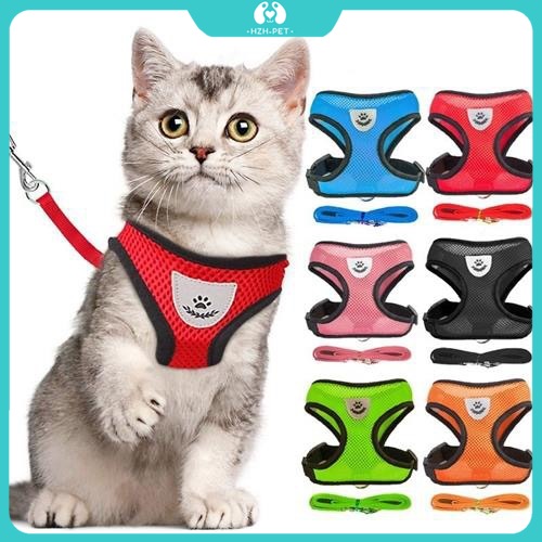 Dây dắt chó mèo, dây dắt thú cưng, dây dắt chó lưới thoáng khí #A022