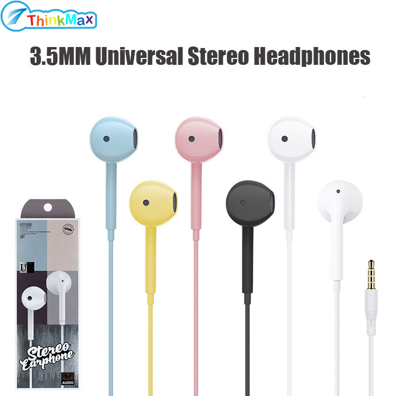 Wire-controlled Headset With Microphone In-line Subwoofer Music Earbuds Hands-free Calling Ergonomic Headphone ราคา 29 บาท*ส่งฟรี