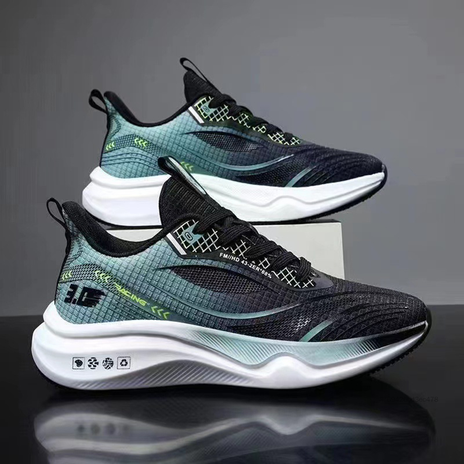 Unisex Sports Casual Sneakers Anti-Slip & thoải mái Giày chạy bộ duy nhất cho tập thể dục PEL-VN - 2