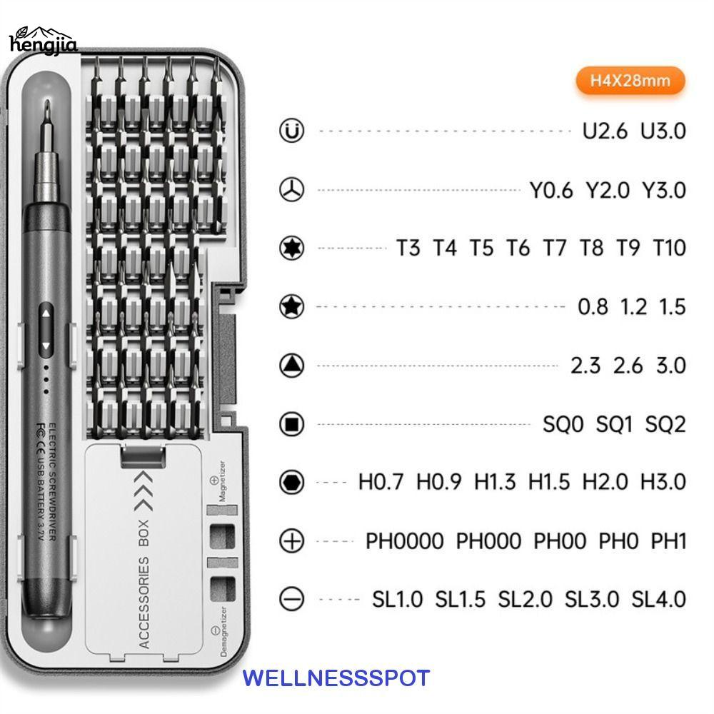 46 ใน 1 ไขควงแม่เหล็กไฟฟ้า - เครื่องมือซ่อมแซมความแม่นยำ USB พร้อมชุดบิตชุด ราคา 469 บาท*ส่งฟรี