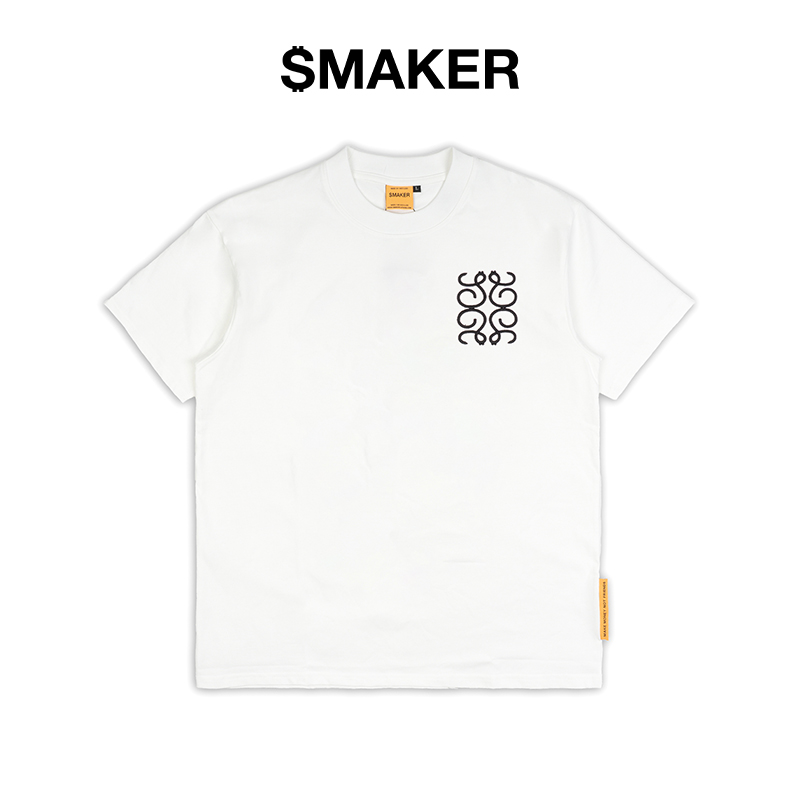 Áo thun 100% cotton unisex nam nữ màu trắng - 24 logo tee in white