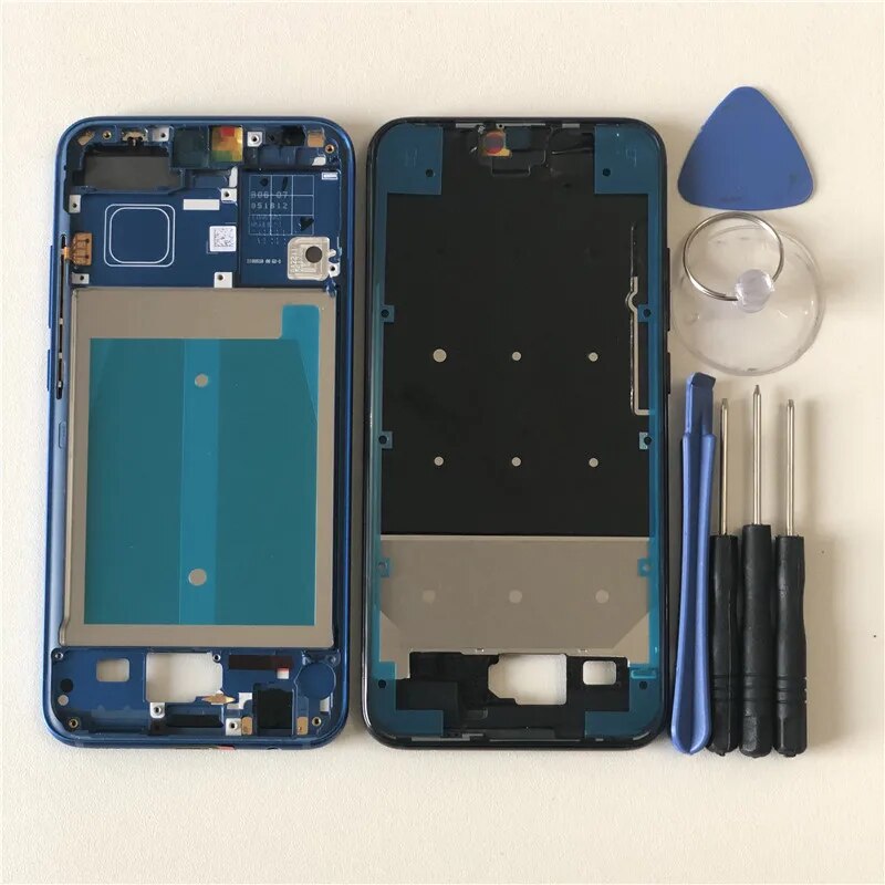 5.84 "M & sen ban đầu cho Huawei Honor 10 COL-AL00 COL-AL10 COL-L29 Vỏ Khung bezel phía trước của Khung bezel giữa với các phím bên