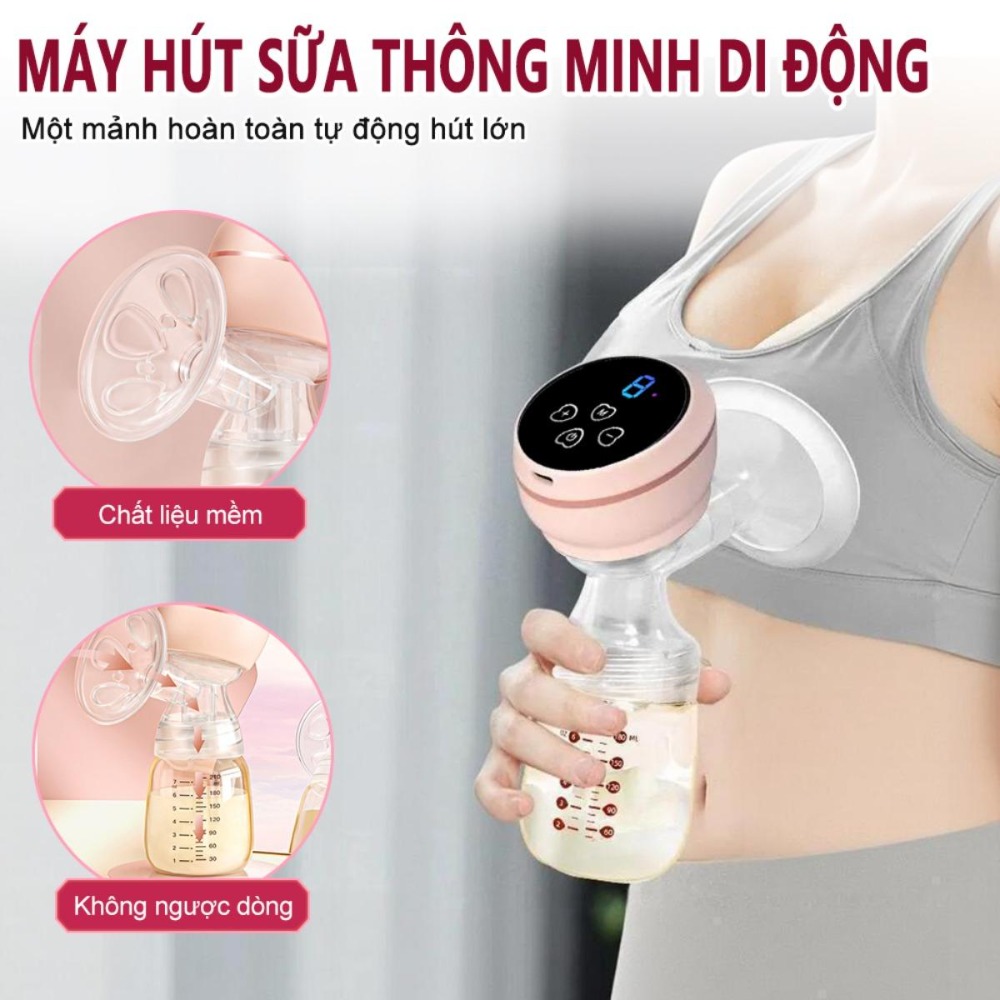 thiết kế nhỏ gọn không đau hỗ trợ nuôi con bằng sữa mẹ lực hút mạnh an toàn dễ mang theo tiện lợi sử dụng tại nhà và khi đi ra ngoài êm ái sau sinh máy hút sữa điện thông minh tích hợp tự động cho mẹ