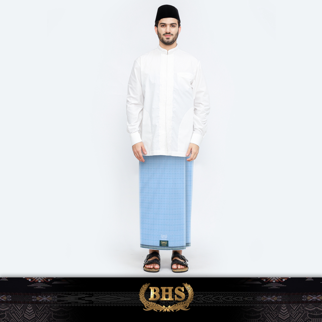Sarung BHS Cosmo Gold Motif K26 PRB SJ Biru Harga  355,000 rupiah*Gratis Ongkir