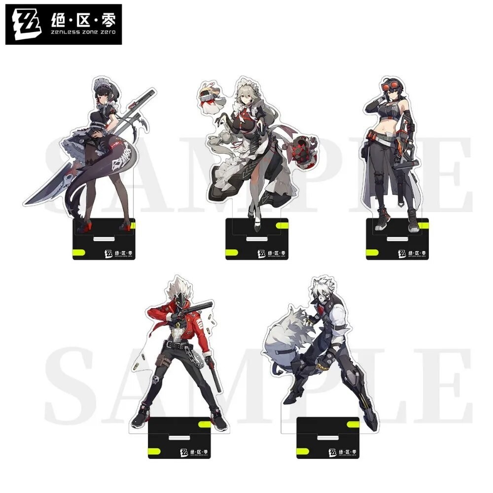 Mô hình Standee Zenless Zone Zero Billy The Kid Von Lycaon Ellen Joe Grace Howard Phụ kiện trang trí để bàn góc học tập