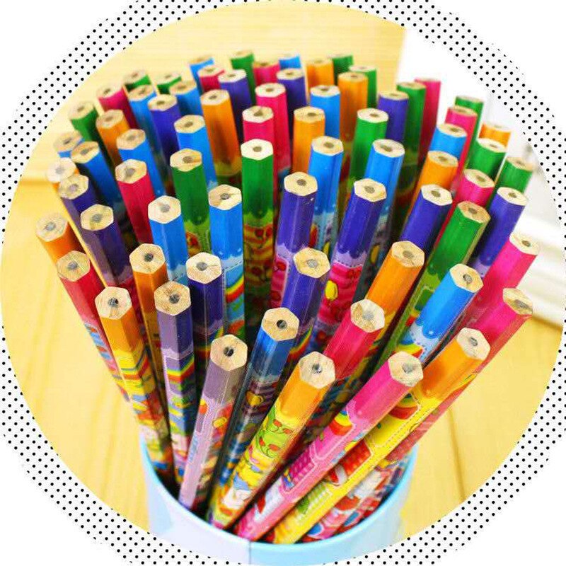 10 cái/lốc bút chì gỗ HB bút chì với tẩy trẻ em Bút Chì Vẽ HọC ViếT văn phòng phẩm
