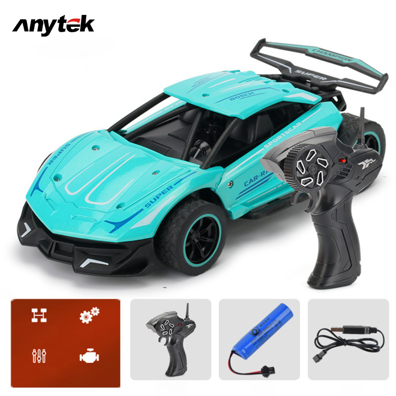 1:24 2.4g Remote Control Car Alloy High-speed Rc Sports Car Rechargeable Off-road Vehicle Children Toys For Gifts ราคา 378 บาท*ส่งฟรี