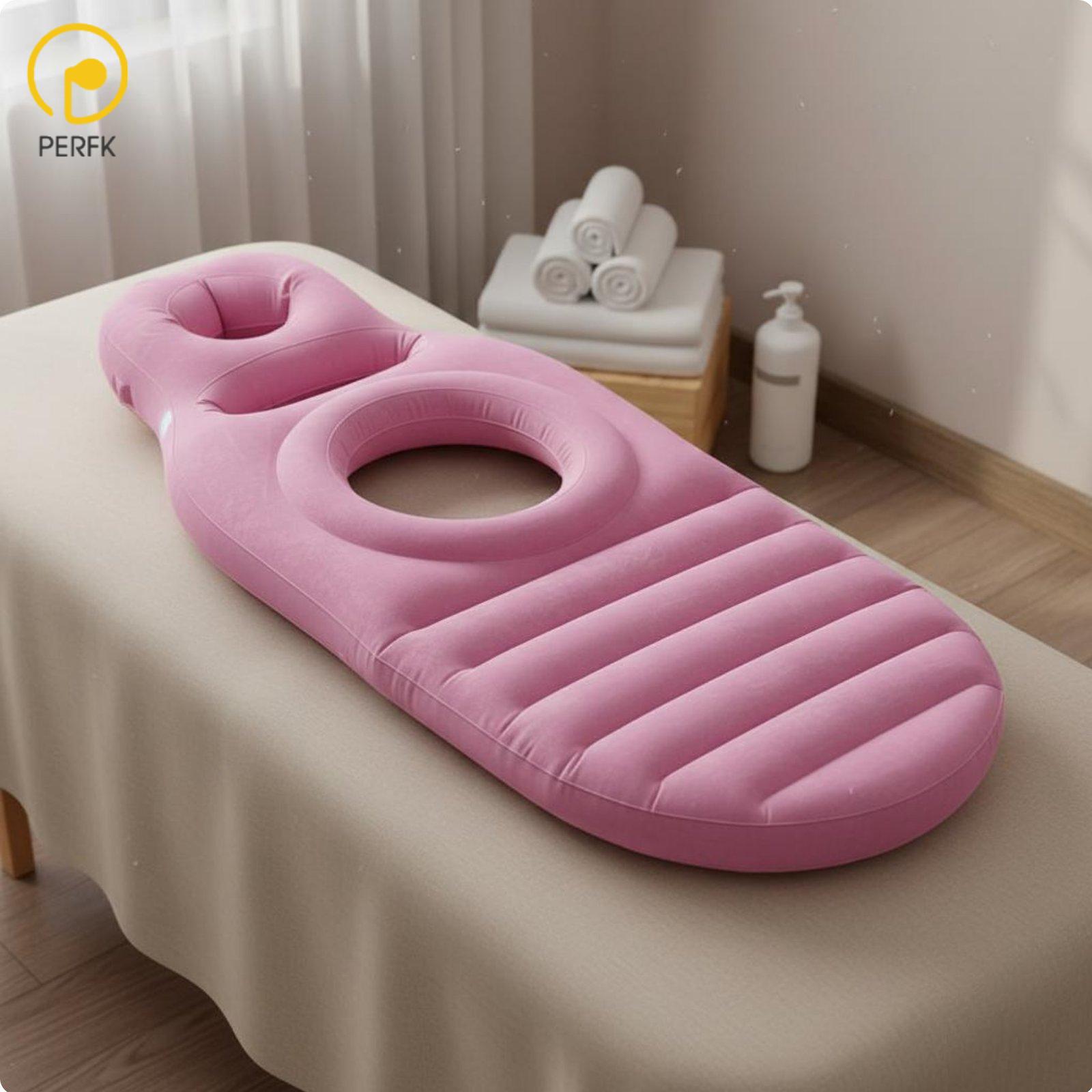 Inflatable Bed with O-shaped Belly Hole for Maternity Padded Mattress Comfort Foam Air Mattress for Prenatal Care ราคา 3,042 บาท*ส่งฟรี