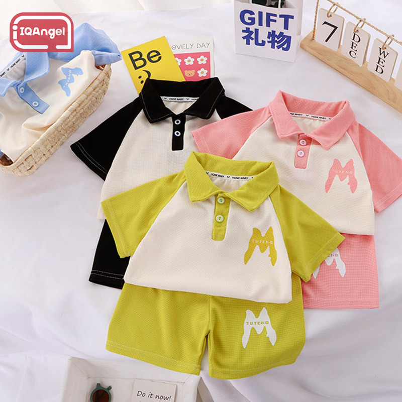 IQANGEL ชุดเด็กแขนสั้น, เสื้อโปโล, เสื้อยืดเด็กผู้ชาย, เสื้อเด็กเสื้อ ราคา  164 บาท*ส่งฟรี
