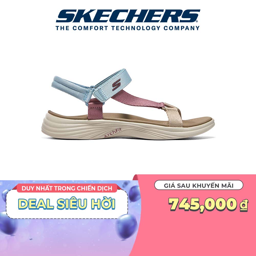 [ĐỘC QUYỀN LAZADA] Xăng Đan/Dép Nữ Skechers On-The-GO Arch Fit Radiance Enthrall Đi Bộ - 141371-NTMT Online Sale