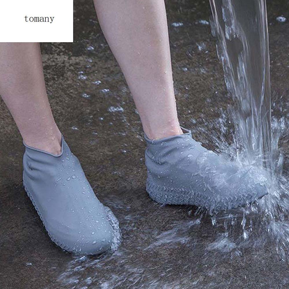 TOMANY Outdoor Elastic Reusable Foldable Silicone Waterproof Shoes Covers