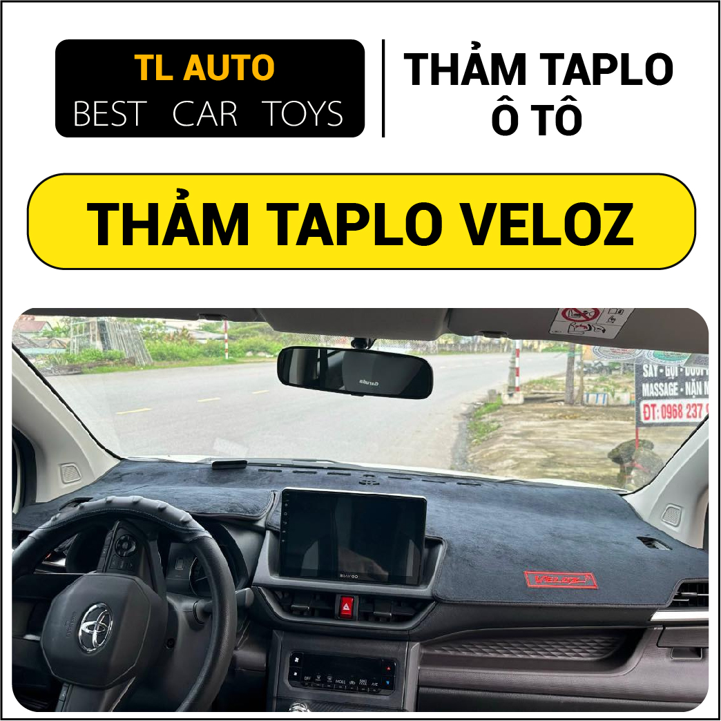Toyota Veloz 2017 to 2026 Car Dashboard Mats, Carbon Leather, Sheepskin Velvet with Thick 3-Layer Anti-Slip Base, 12-Month Warranty Giá 464,100 Đồng*Miễn phí vận chuyển