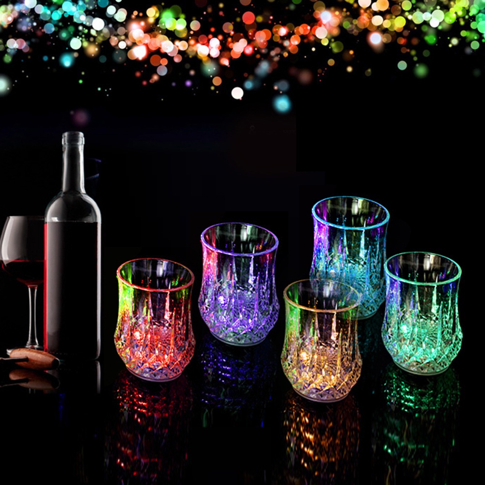 [Cốc langton] CốC đèn LED nhấp nháy tự động cốc rượu vang ly bia rượu Whisky bắn cốc uống đồ tổ chức tiệc giáng sinh Halloween
