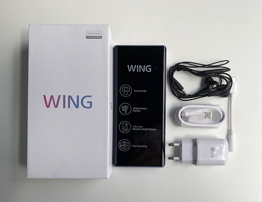 [op061] Original LG WING LMF100N LMF100TMW LMF100VM 5G Mobile Phone 6.8'' 8GB RAM 128GB/256GB ROM Single/Dual SIM Octa Core CellPhone · v21