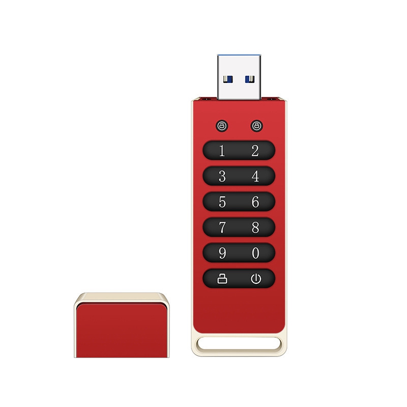 1 Piece Secure USB Drive Hardware Password Memory Stick With Keypad USB