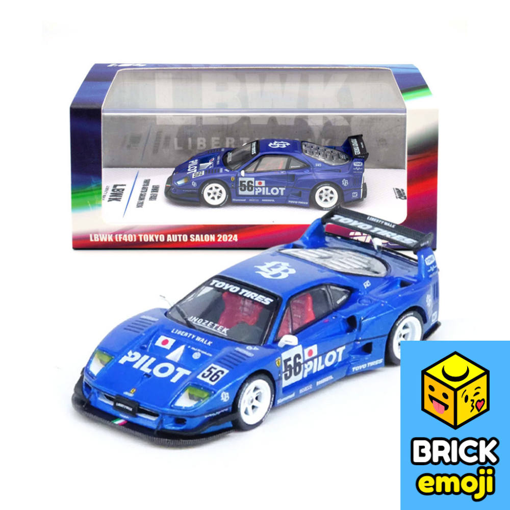 INNO64 LBWK Ferrari F40 Tokyo Auto Salon 2024 1/64 IN64-LBWKF40-TAS24 Đồ chơi mô hình xe hơi