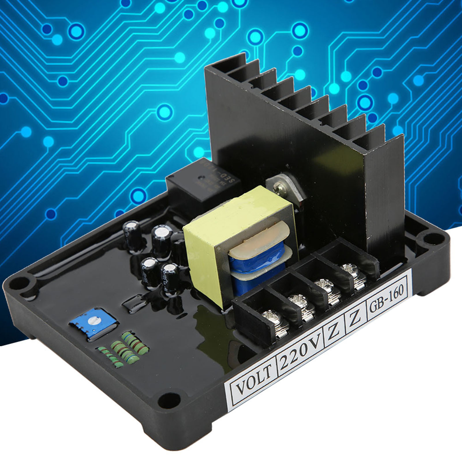Garosa Bộ Điều Chỉnh Điện Áp Fafeicy AVR GB160 Bộ Điều Chỉnh Điện Áp Tự Động Cho Bàn Chải Máy Phát Điện 1 Pha ST 274G