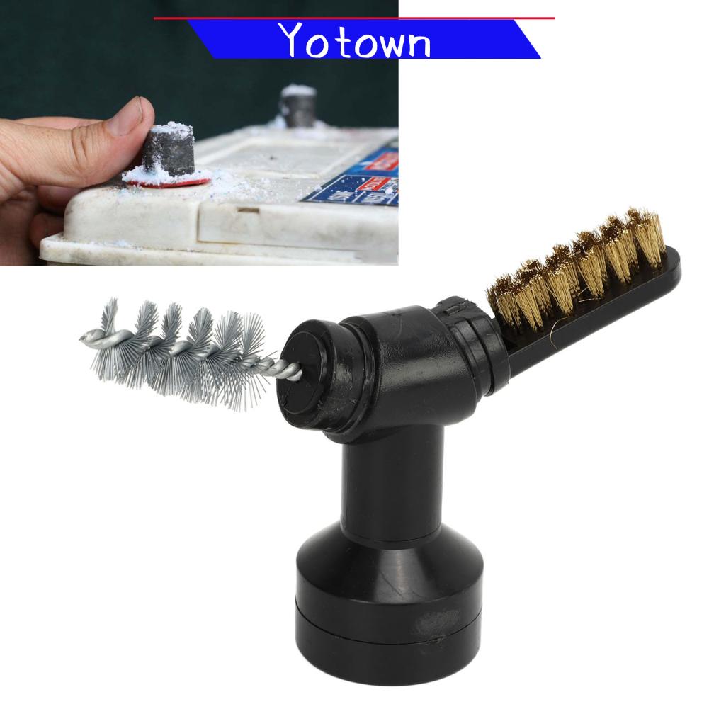 Yotown Bộ 2 bàn chải đầu cực ắc quy ô tô - và dụng cụ cầm tay tháo ắc quy ô tô