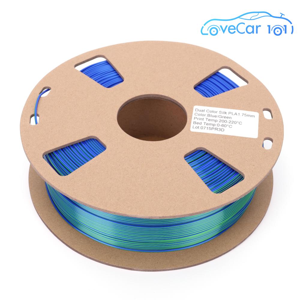 Rainbow PLA 3D Printing Materials Dimensional Accuracy +/- 0.03mm 1.75mm Smooth Silky Surface Blue Green for 3D Printing ราคา 771 บาท*ส่งฟรี